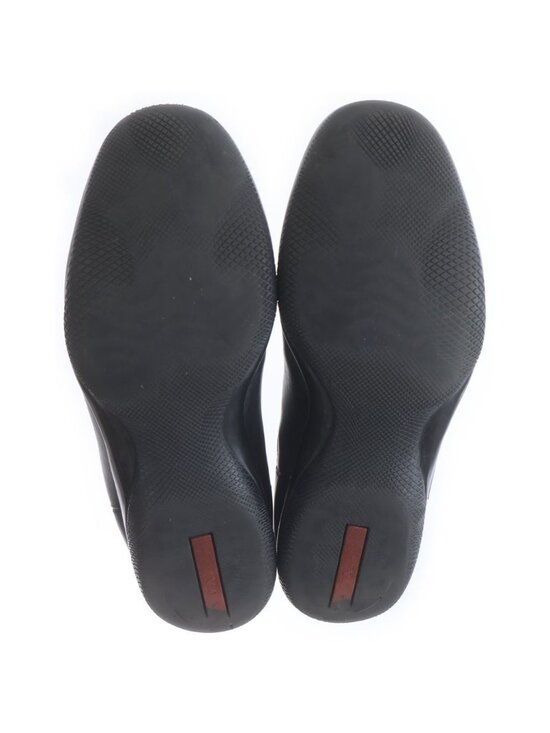 Prada Sport Leather Side Gore Boots Black